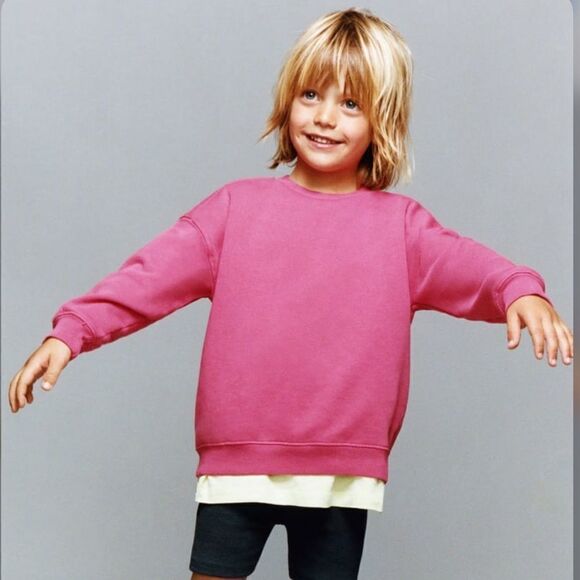 ZARA Kids | Fuchsia | PLAIN SWEATSHIRT - Picture 5 of 7